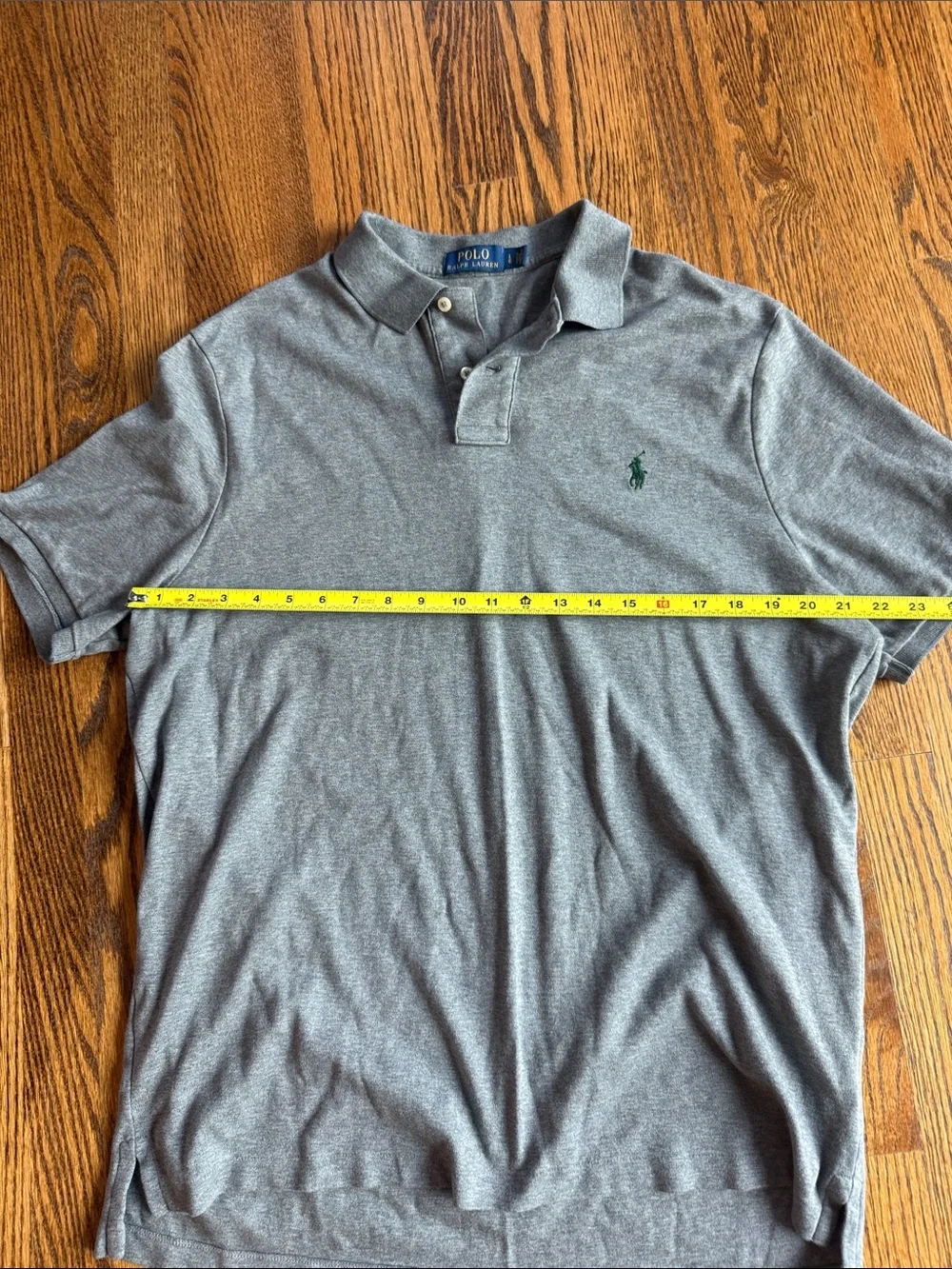 Polo by Ralph Lauren Heather Gray Polo with Green Pony